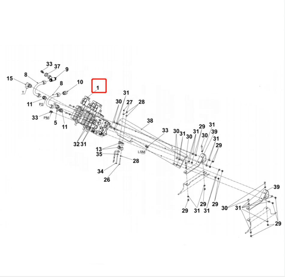 923579. 0081 dct hydraulic main valve suitable for kalmar dct80 hydraulic valve control valve auto parts 3 923579.0081 Dct Hydraulic Main Valve Suitable For Kalmar Dct80 Hydraulic Valve Control Valve Auto Parts - Image 2