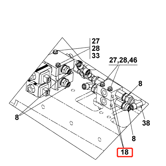922908. 0008 drf shuttle valve kalmar dcf 80-100 reach stacker parts and accessories sensor 3 922908.0008 Drf Shuttle Valve Kalmar Dcf 80-100 Reach Stacker Parts And Accessories Sensor - Image 2