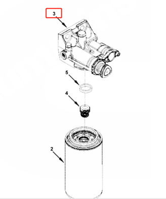 cummins fuel filter head