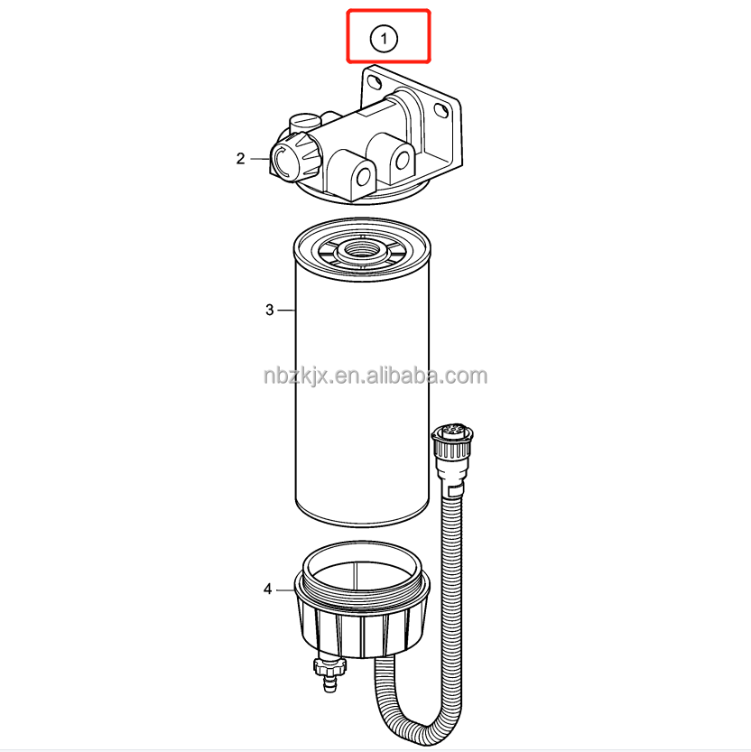 720 fuel filter base for kalmar dcf 80-100 11110708 921350. 0011/1 port machinery parts 3 Filter Base 11110708